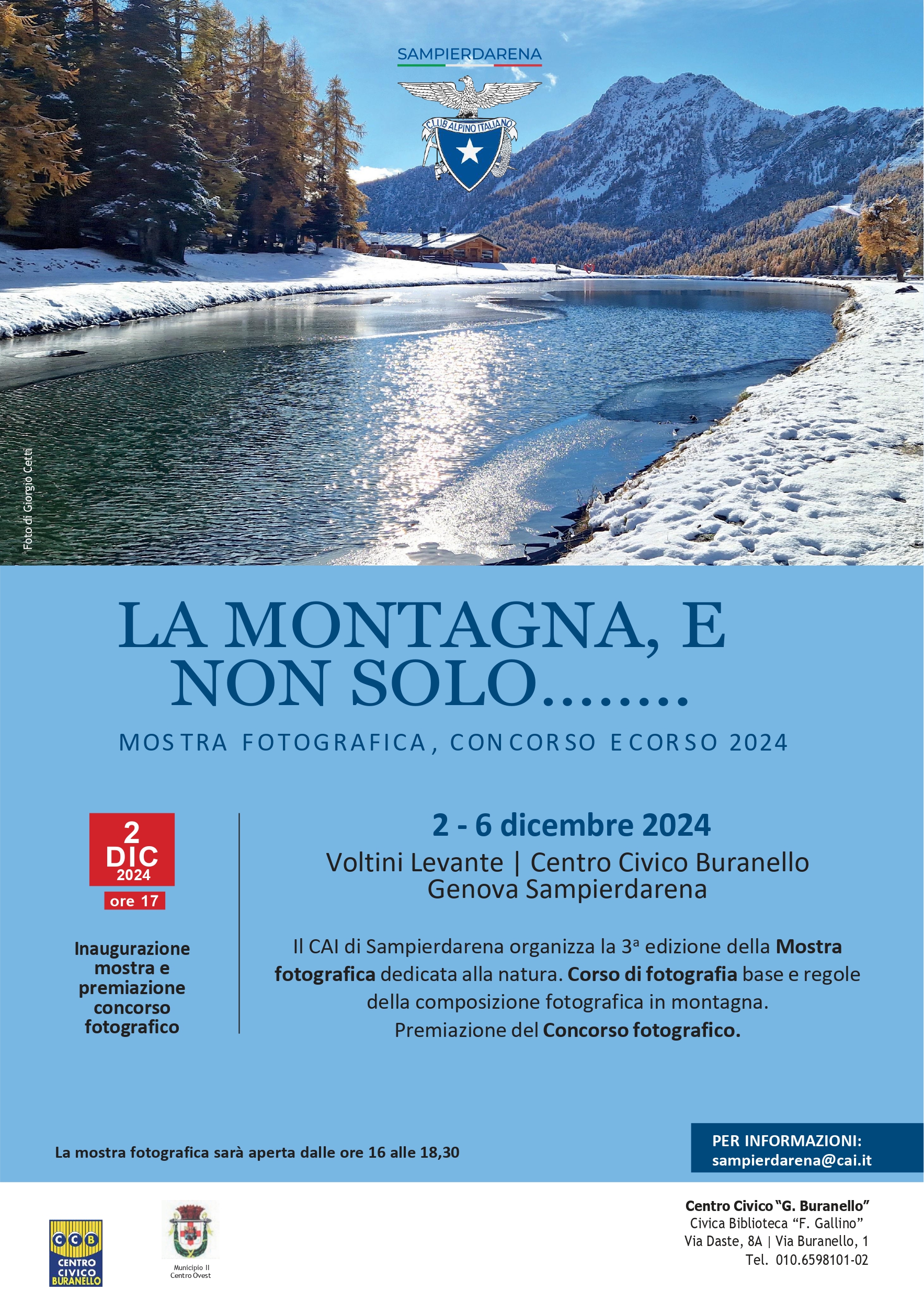 Dal 2 al 6 Dicembre – Mostra Fotografica, Concorso e Corso 2024